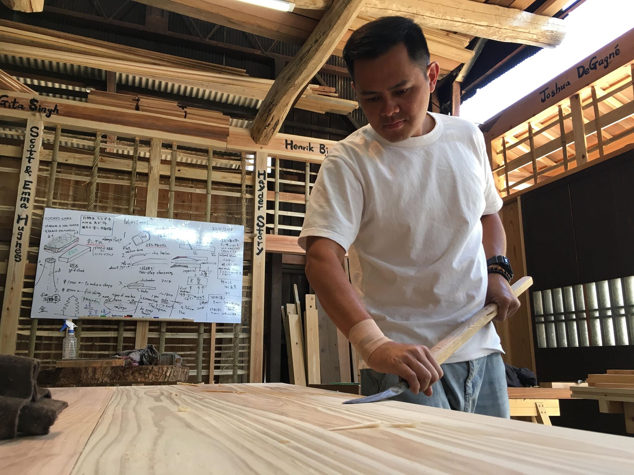 2023 one month Japanese woodworking classes in Kyoto – 翠紅舎