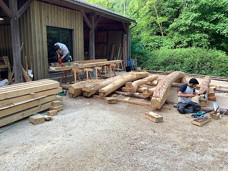 2023 One month Japanese woodworking classes in Île de France 翠紅舎